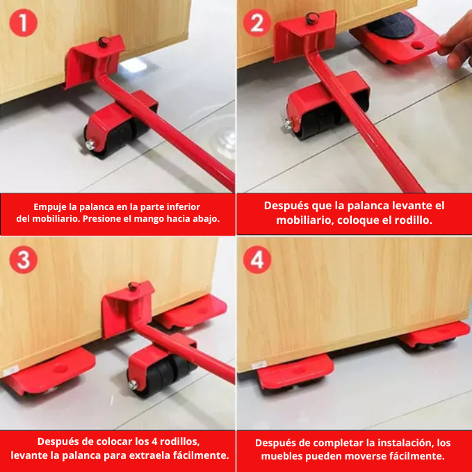 Kit Levanta Muebles con Palanca